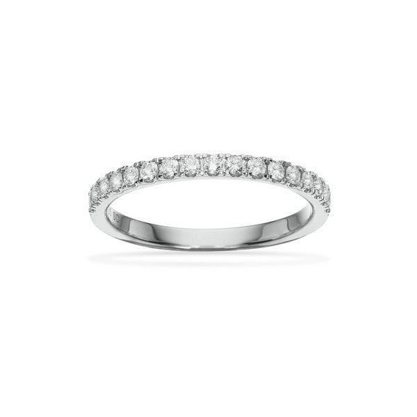 Scrouples alliancering i 14 kt hvidguld med 0,32 ct diamanter